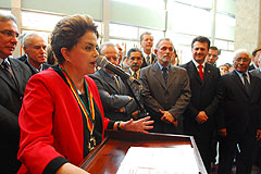 Presidente eleita foi condecorada com a ordem do Mérito Farroupilha em julho