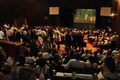 Representantes de diversas entidades prestigiaram a transmissão da solenidade